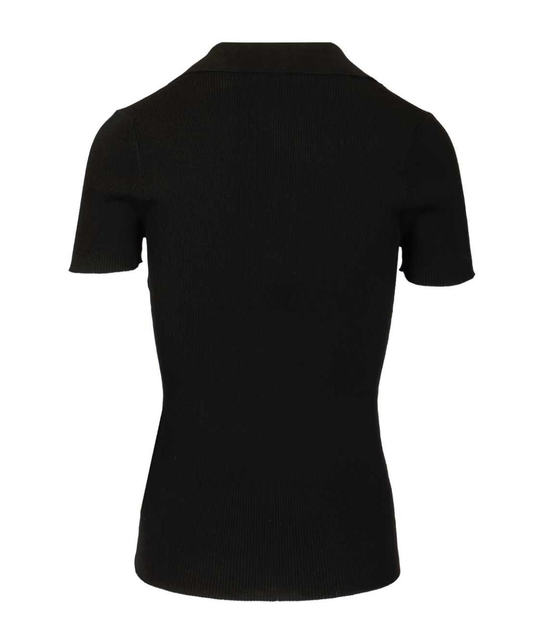 MAX MARA Темно-синяя шерстяная футболка, фото 2