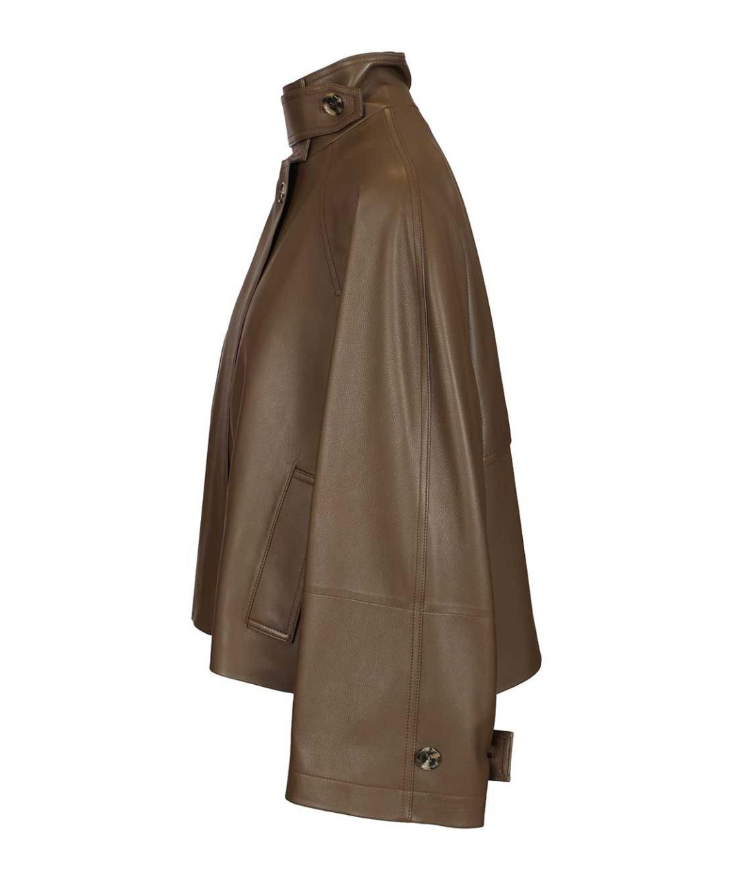 LOEWE Зеленая кожаная куртка, фото 3