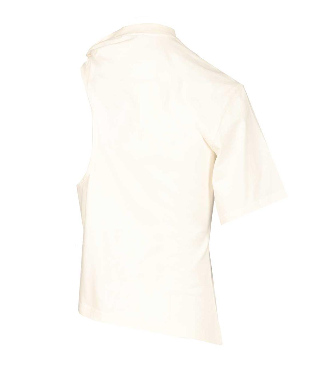 COURREGES Белая хлопковая футболка, фото 2