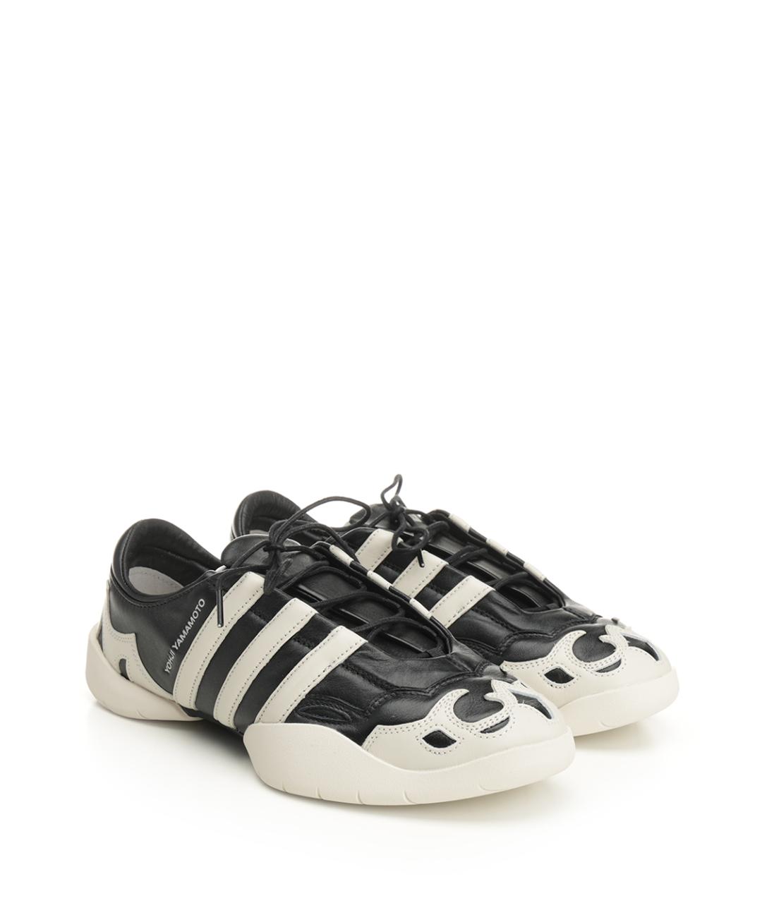 ADIDAS Черные кожаные низкие кроссовки / кеды, фото 2