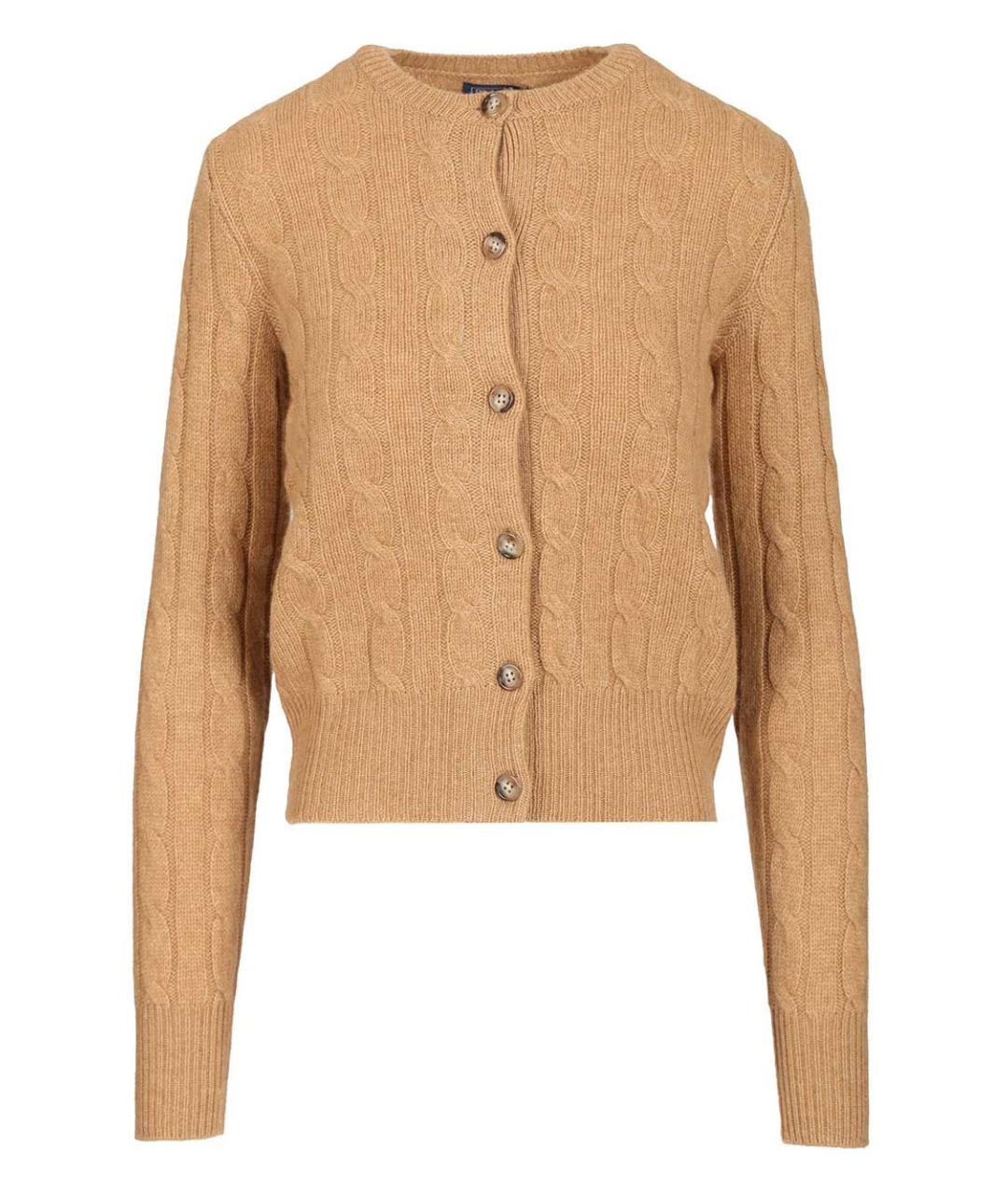 POLO RALPH LAUREN Бежевый кашемировый кардиган, фото 1