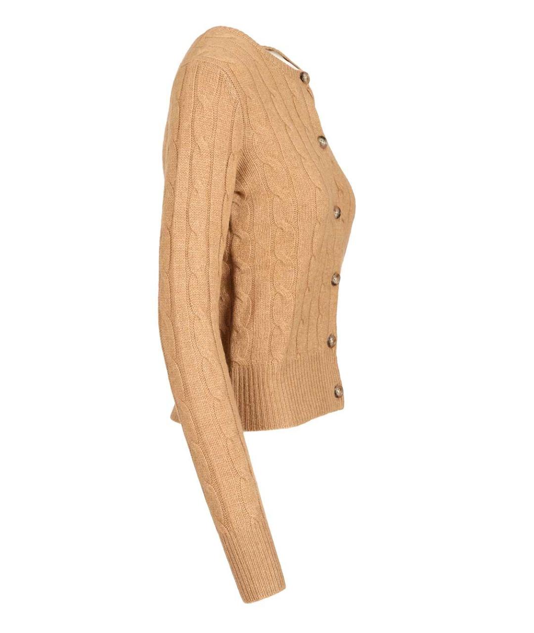 POLO RALPH LAUREN Бежевый кашемировый кардиган, фото 3
