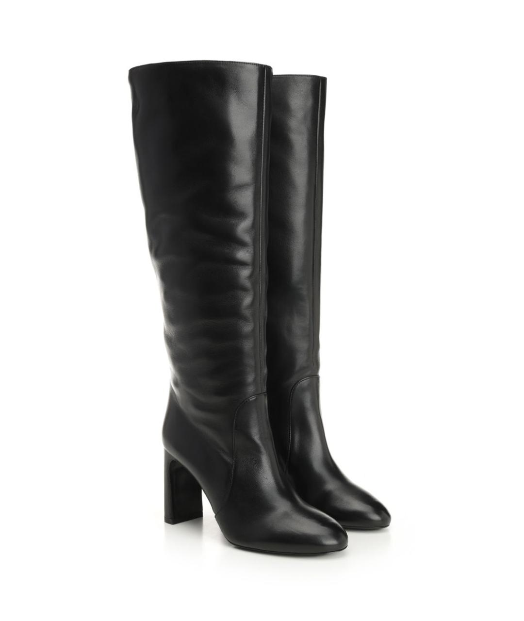 STUART WEITZMAN Черные кожаные полусапоги, фото 2