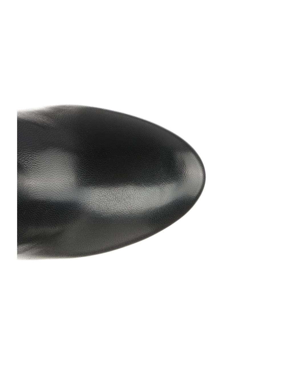 STUART WEITZMAN Черные кожаные полусапоги, фото 4