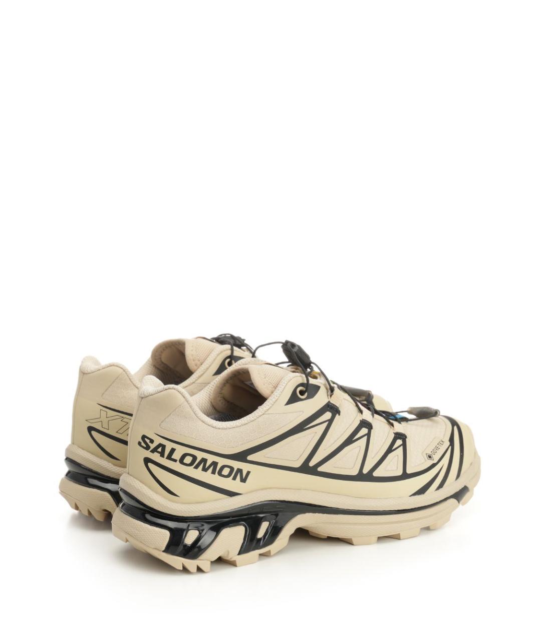 SALOMON Бежевые текстильные низкие кроссовки / кеды, фото 3
