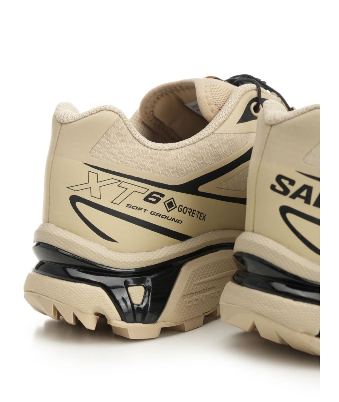 SALOMON Бежевые текстильные низкие кроссовки / кеды, фото 6