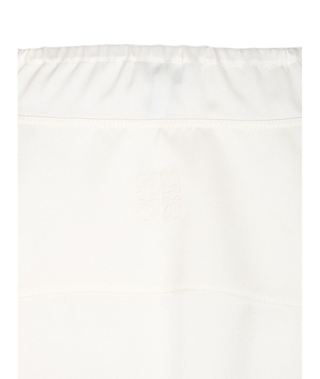 LOEWE Белая шелковая рубашка, фото 7