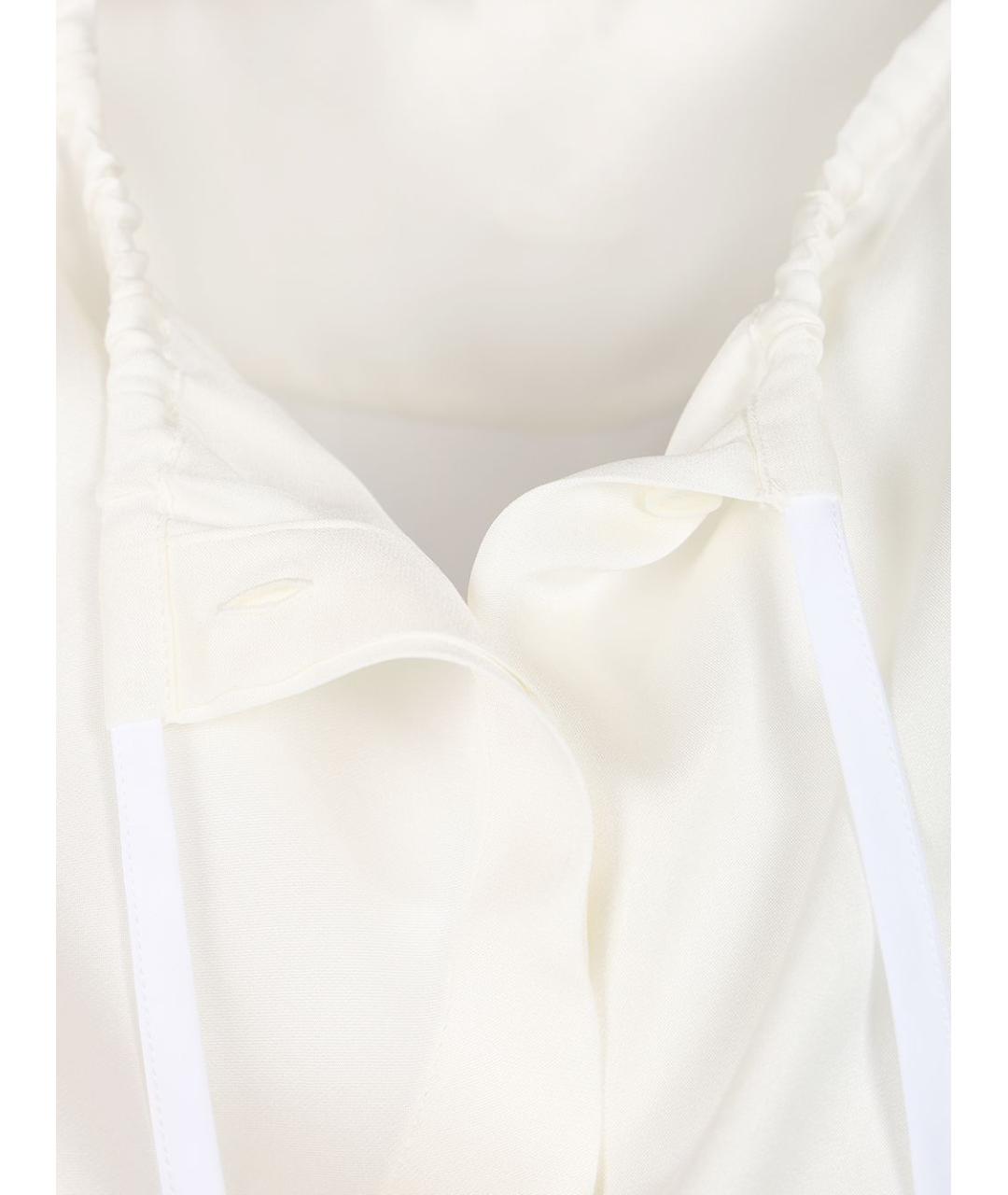 LOEWE Белая шелковая рубашка, фото 5