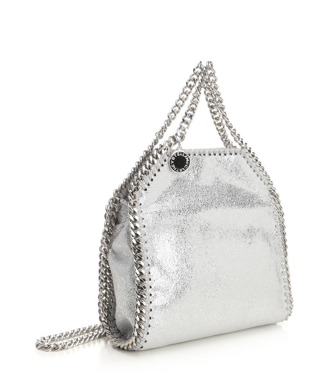 STELLA MCCARTNEY Серебряная сумка через плечо из искусственной кожи, фото 2