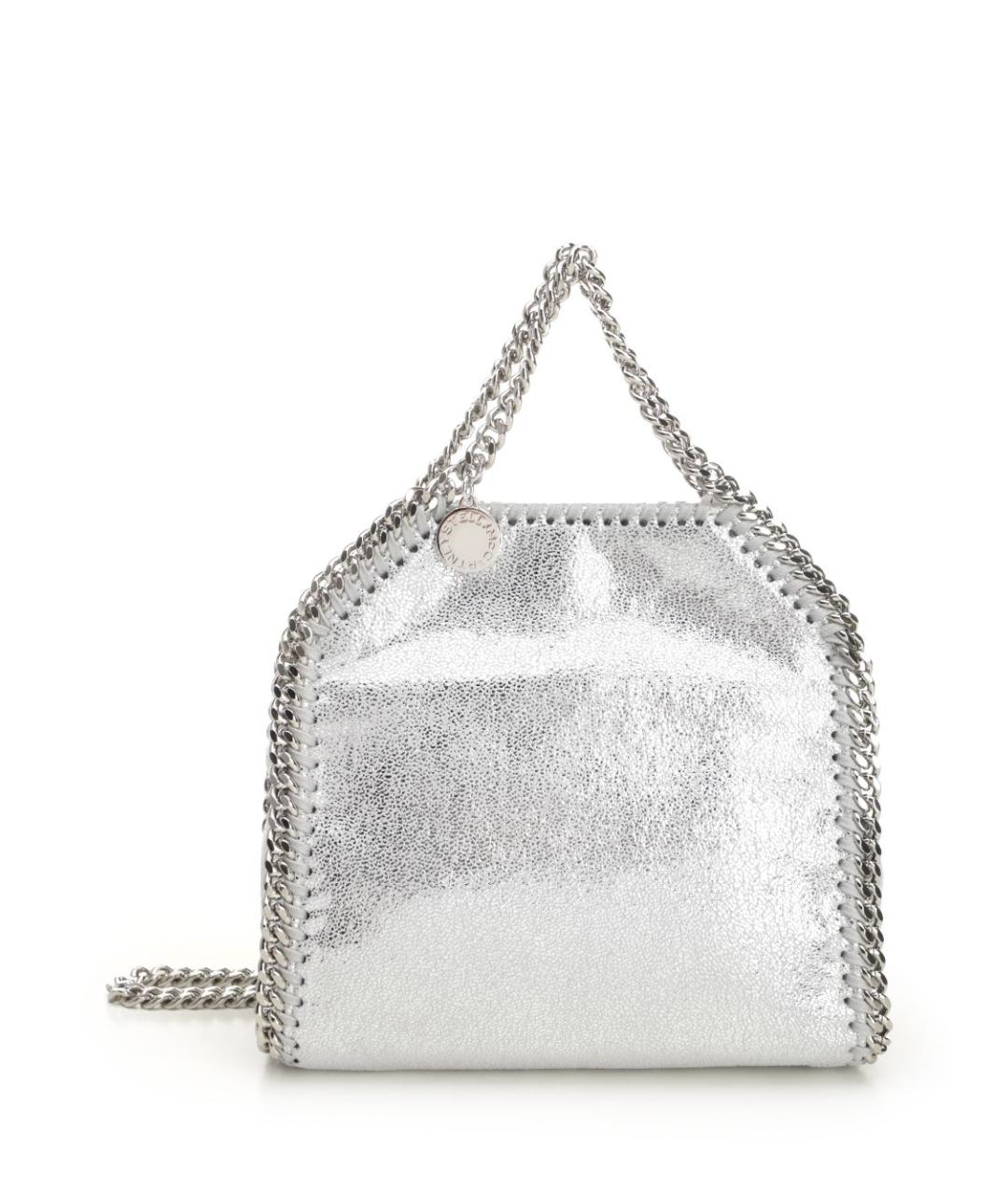 STELLA MCCARTNEY Серебряная сумка через плечо из искусственной кожи, фото 1