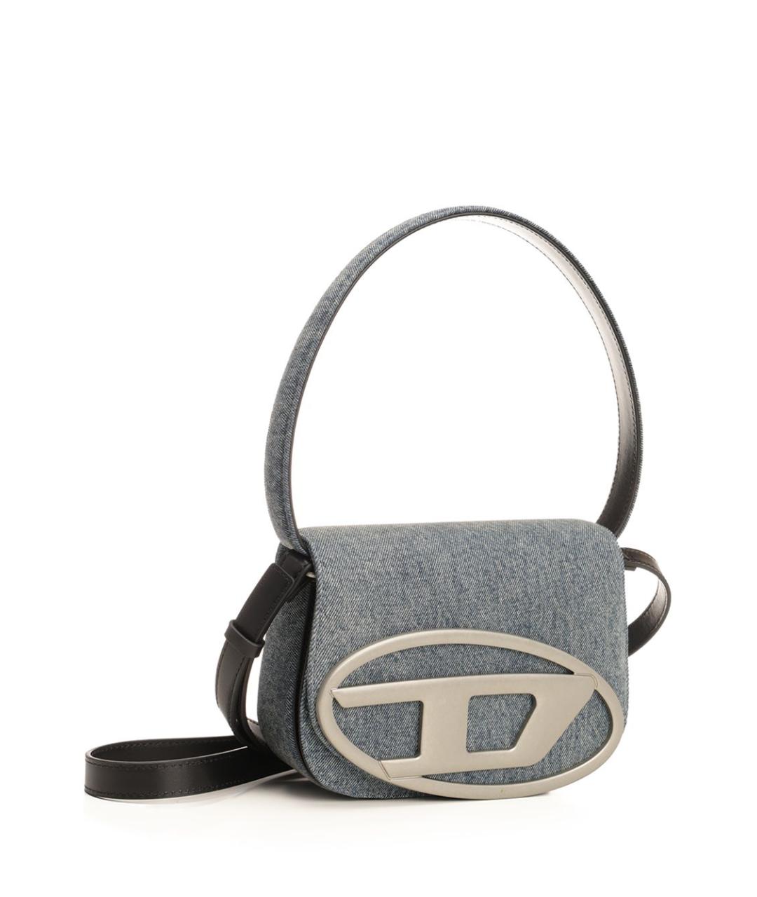 DIESEL Серая тканевая сумка через плечо, фото 2
