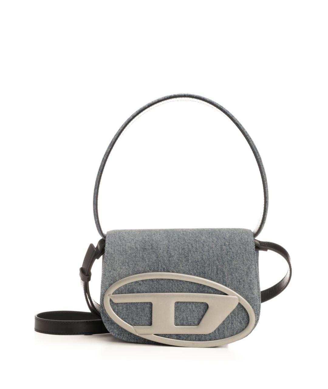 DIESEL Серая тканевая сумка через плечо, фото 1