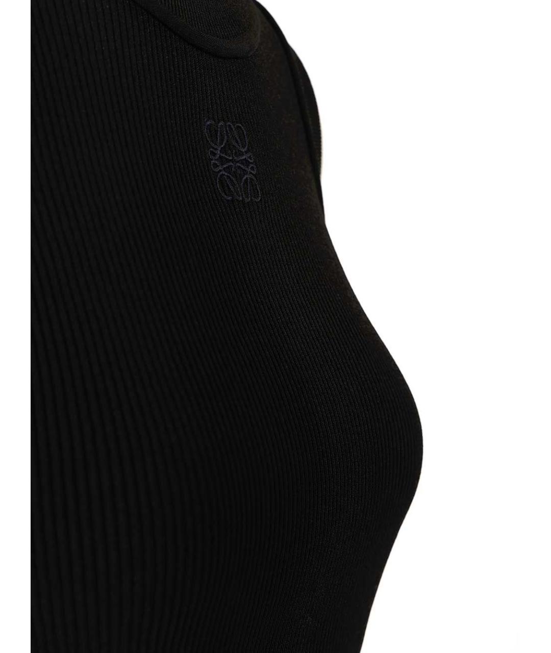 LOEWE Черная полиэстеровая майка, фото 3