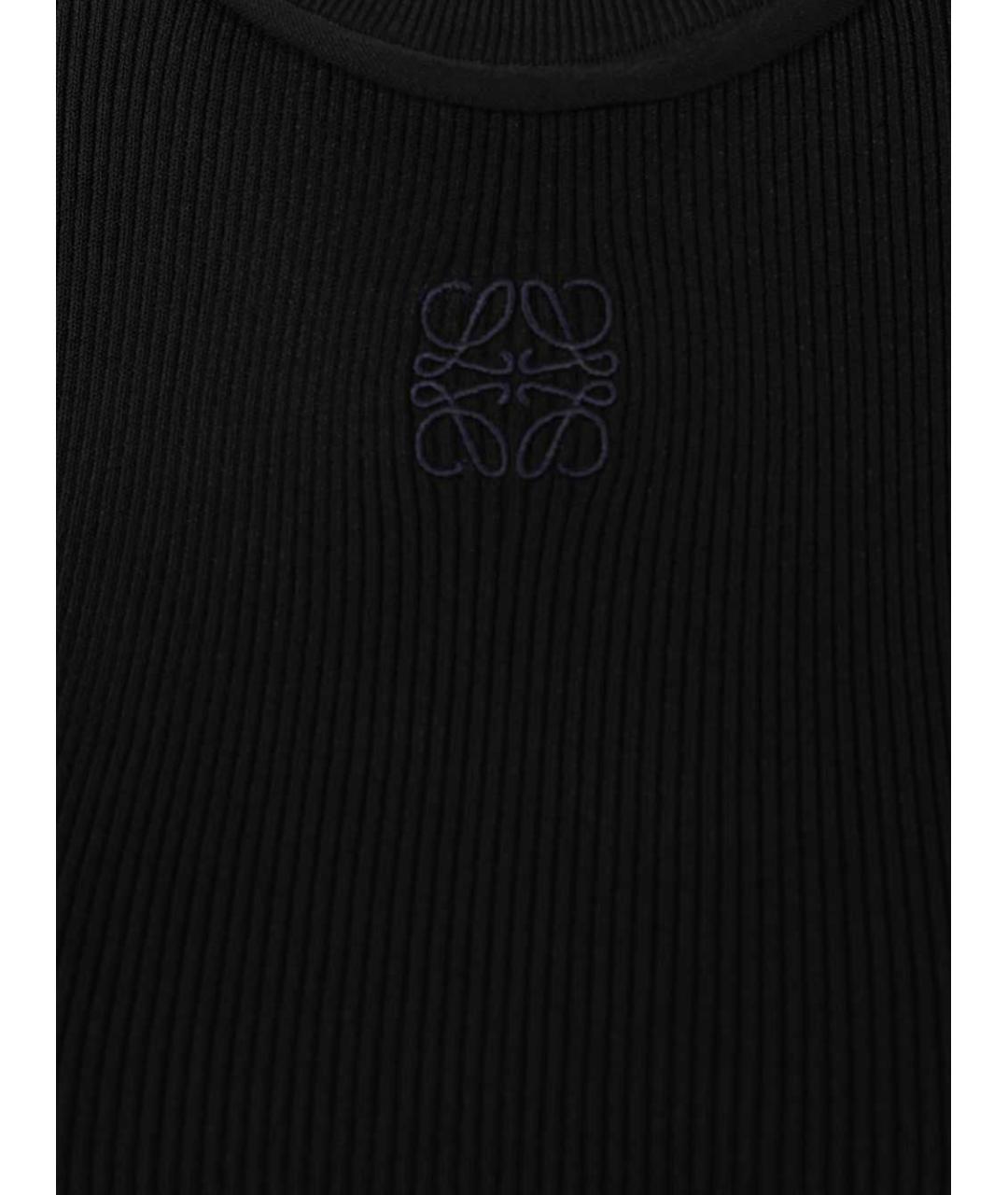 LOEWE Черная полиэстеровая майка, фото 4