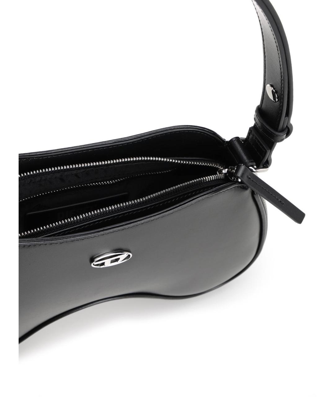 DIESEL Черная сумка через плечо, фото 4