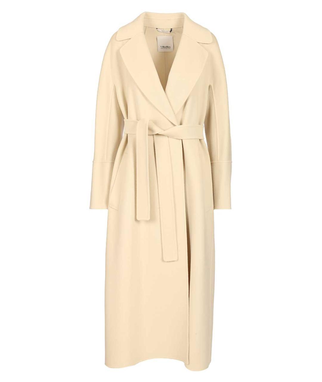 'S MAX MARA Бежевое шерстяное пальто, фото 1