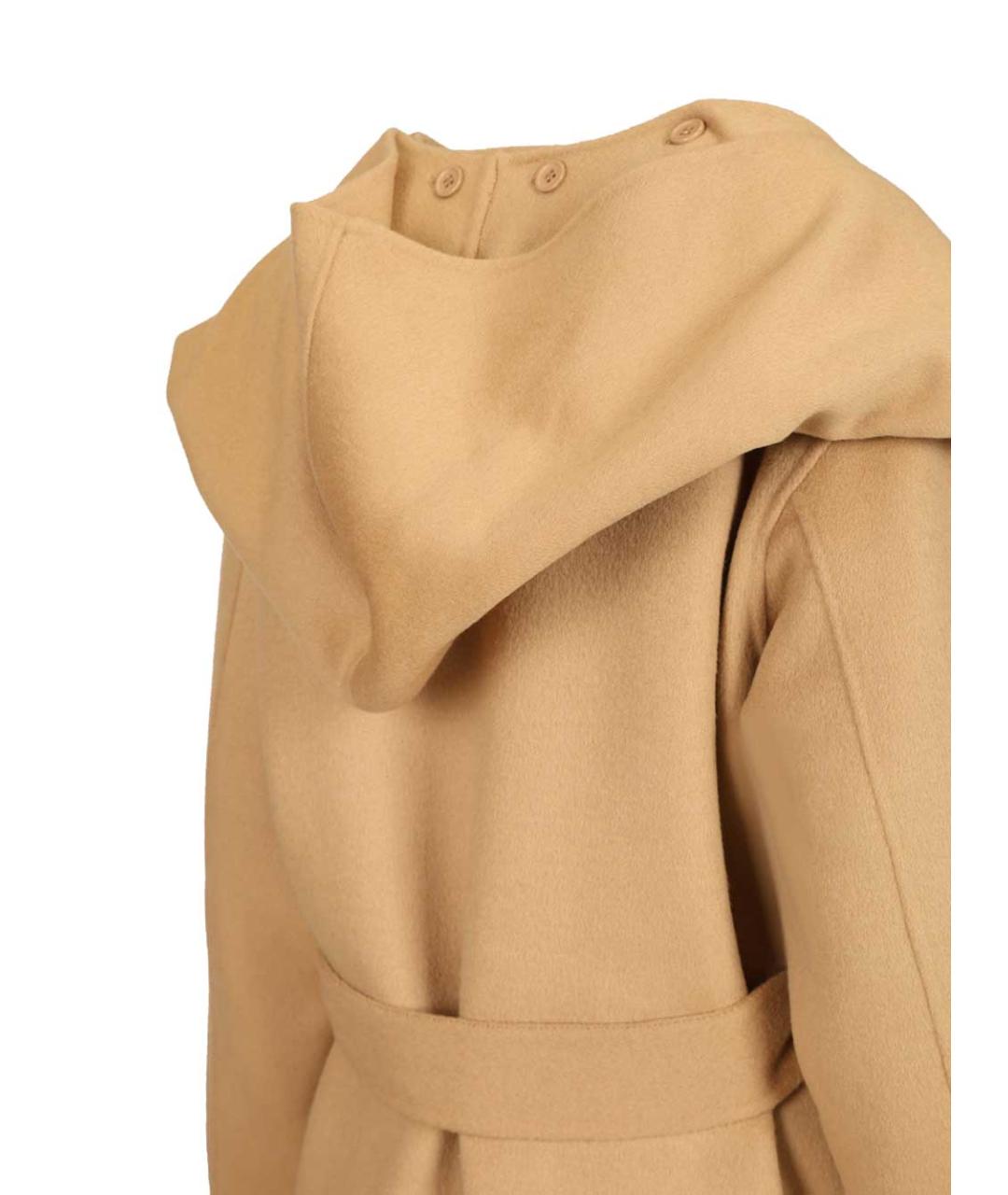 P.A.R.O.S.H. Бежевое шерстяное пальто, фото 5