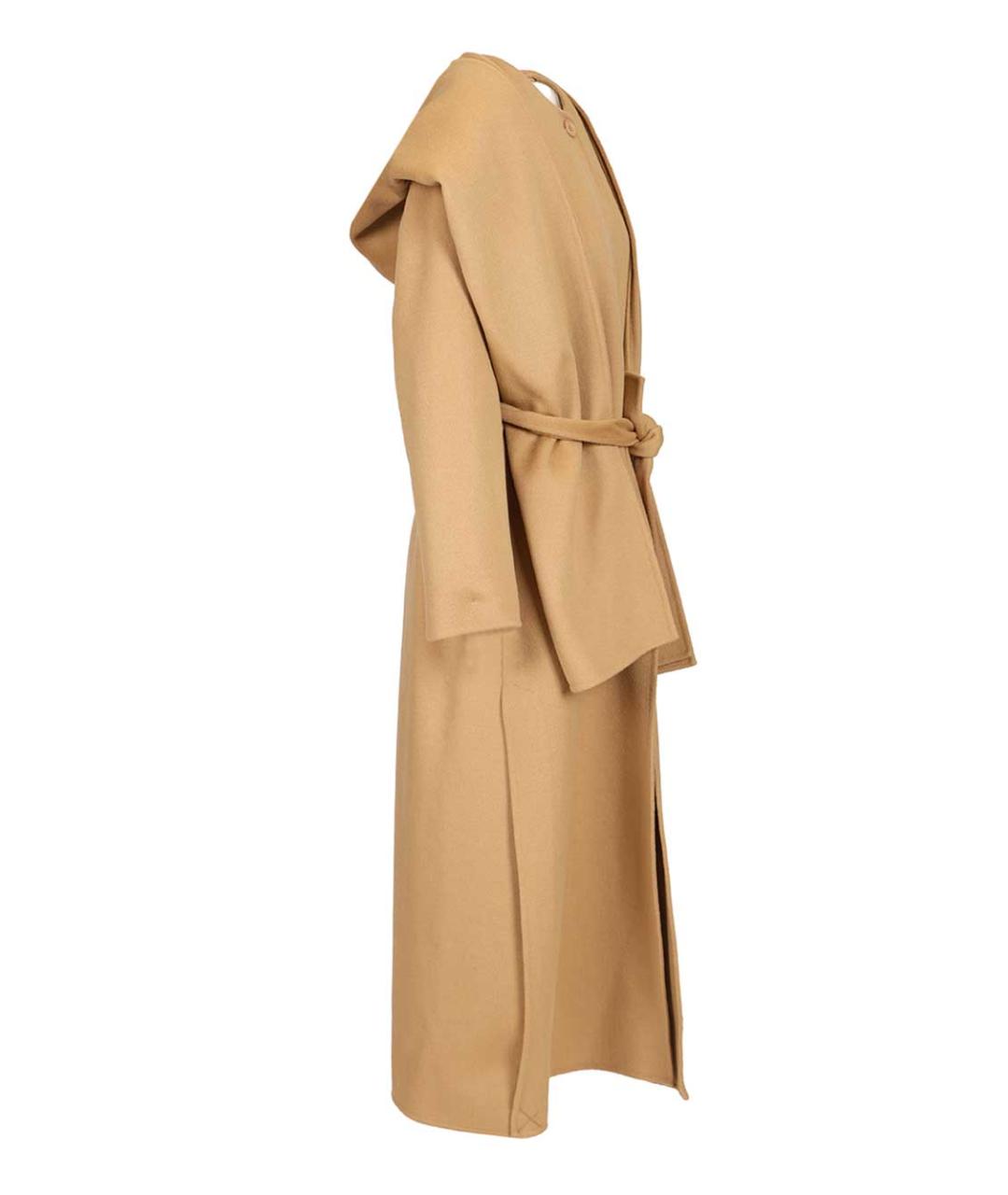 P.A.R.O.S.H. Бежевое шерстяное пальто, фото 3