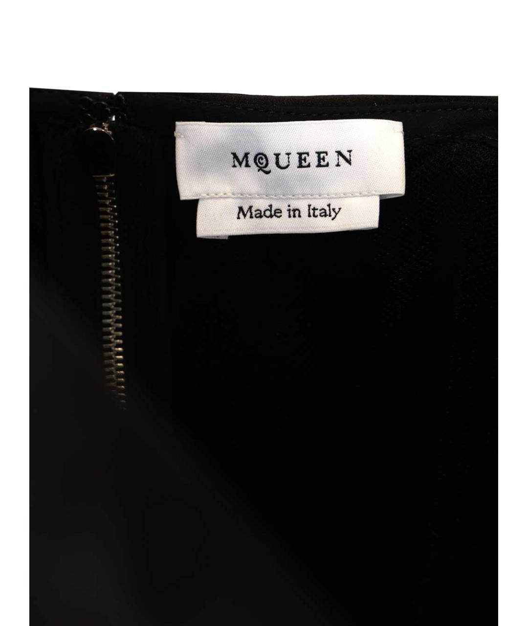 ALEXANDER MCQUEEN Черный полиэстеровый корсет, фото 5