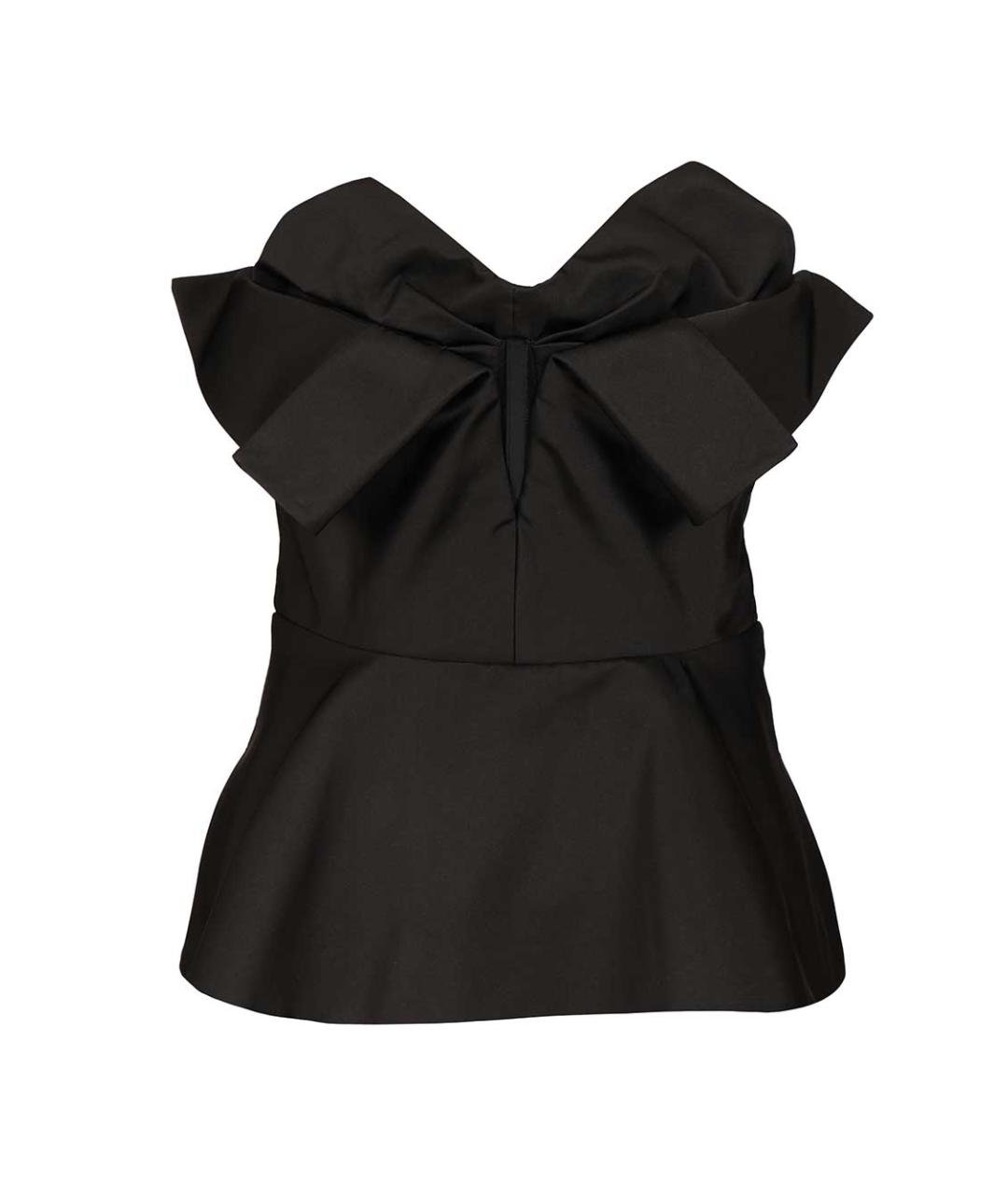 ALEXANDER MCQUEEN Черный полиэстеровый корсет, фото 1