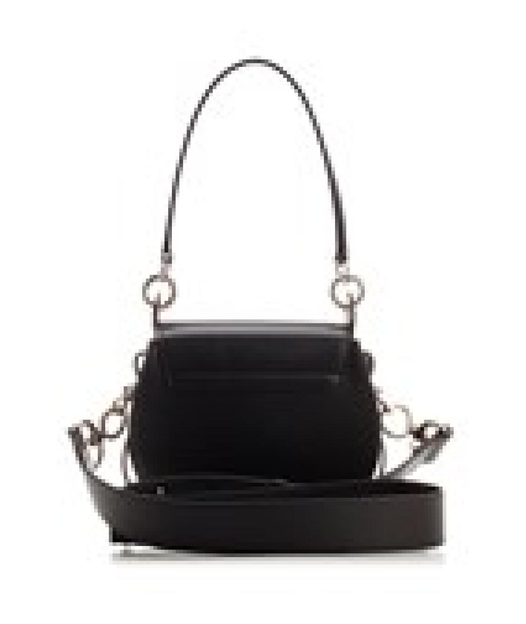 CHLOE Черная кожаная сумка через плечо, фото 4