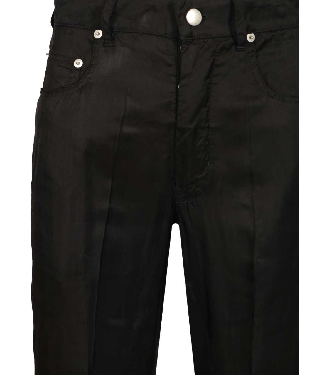 RICK OWENS Черные шерстяные брюки узкие, фото 4