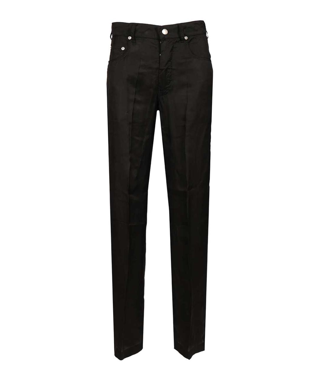 RICK OWENS Черные шерстяные брюки узкие, фото 1