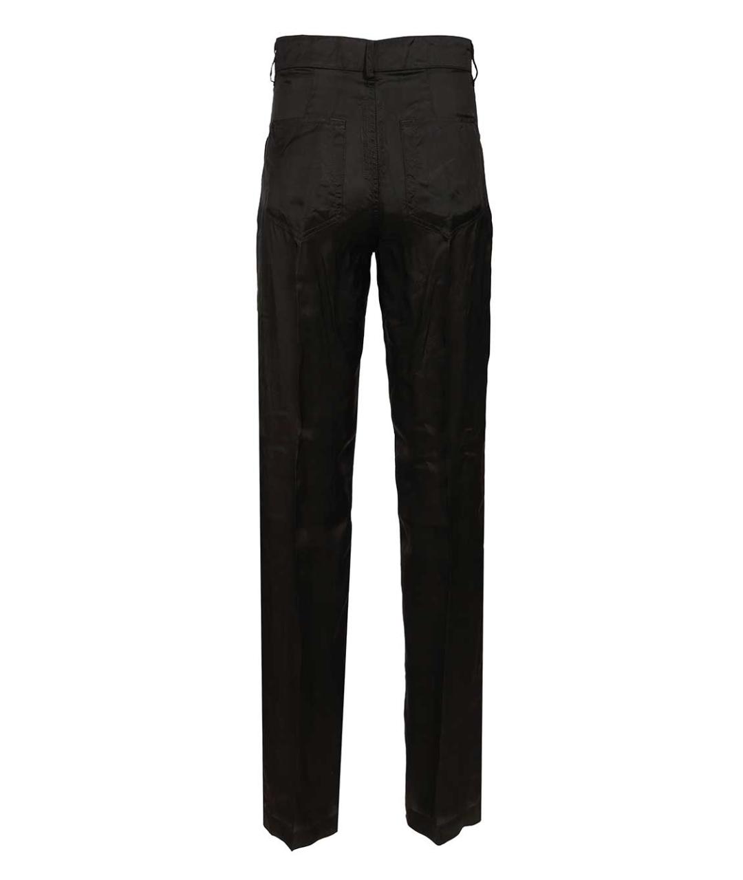 RICK OWENS Черные шерстяные брюки узкие, фото 2