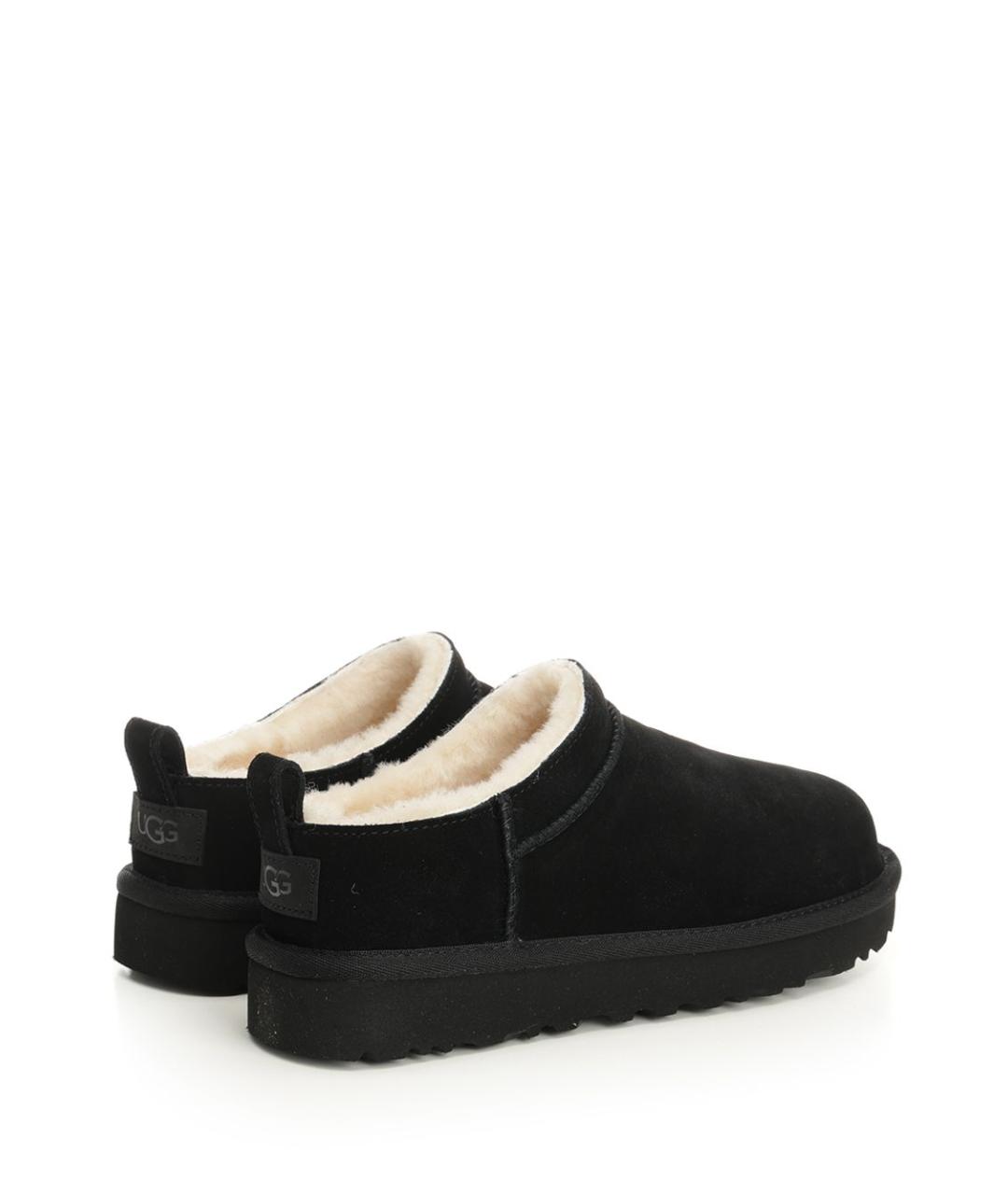 UGG AUSTRALIA Черные замшевые сабо, фото 3