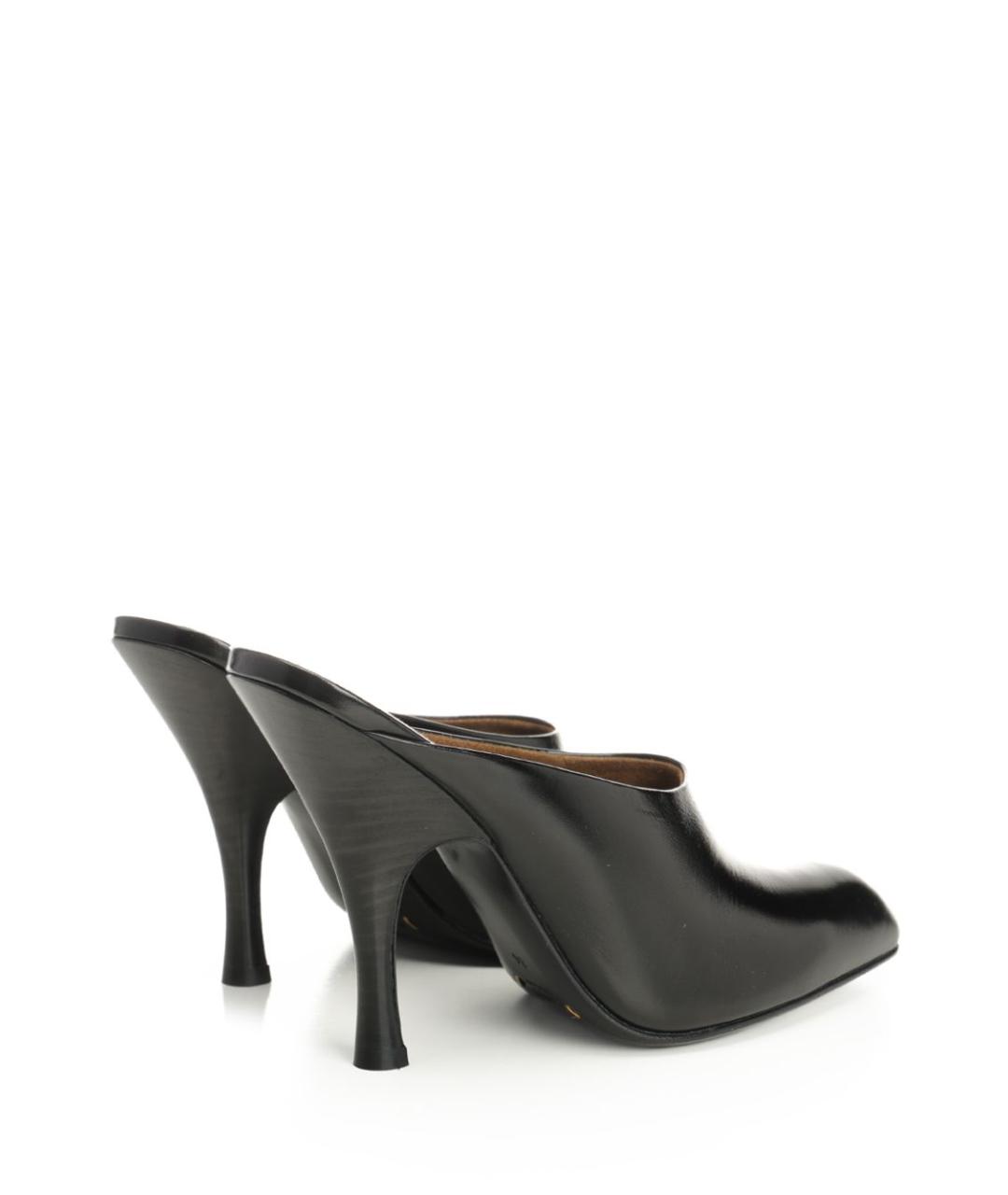 KHAITE Черные кожаные мюли, фото 3