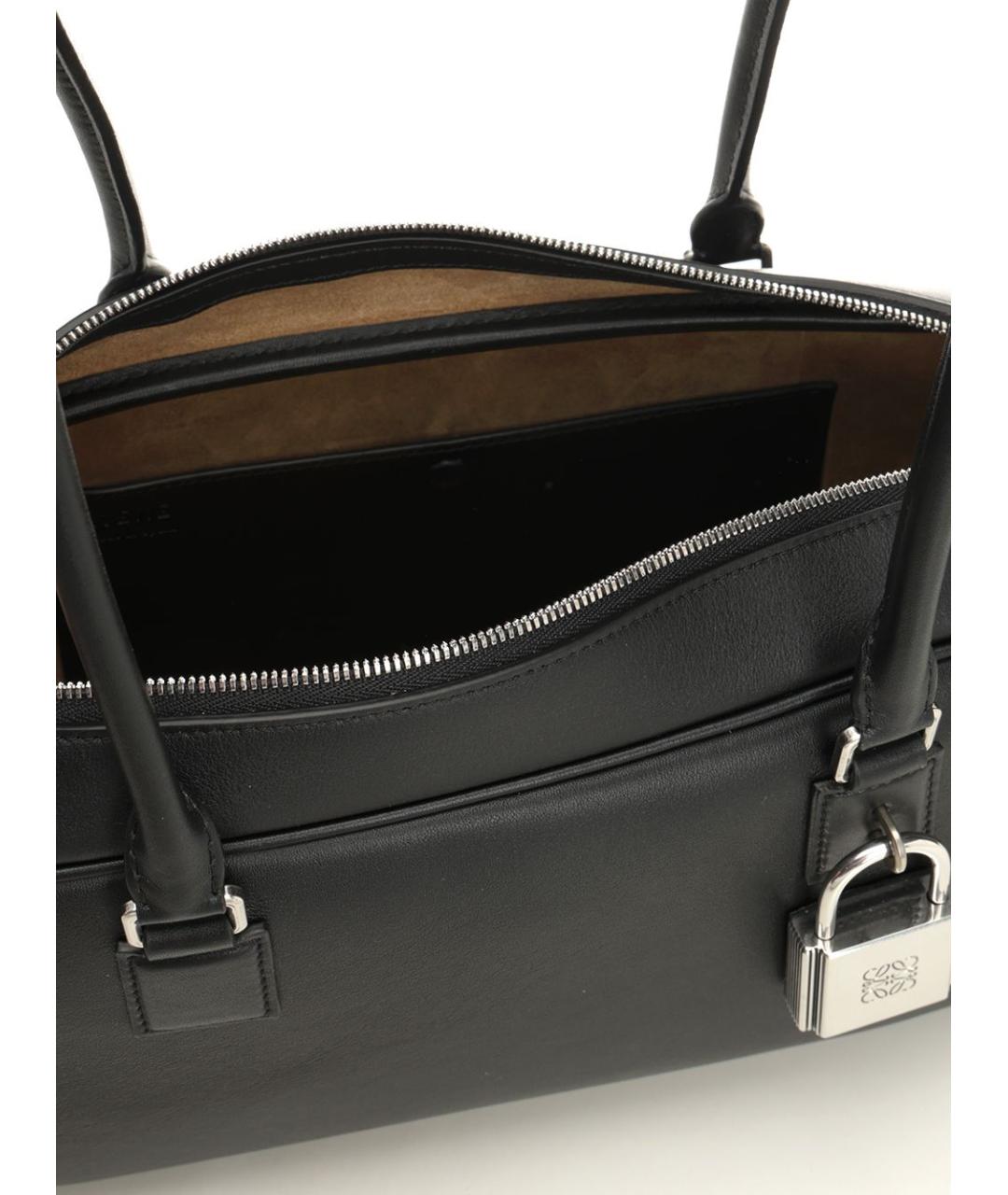 LOEWE Черная кожаная сумка через плечо, фото 4