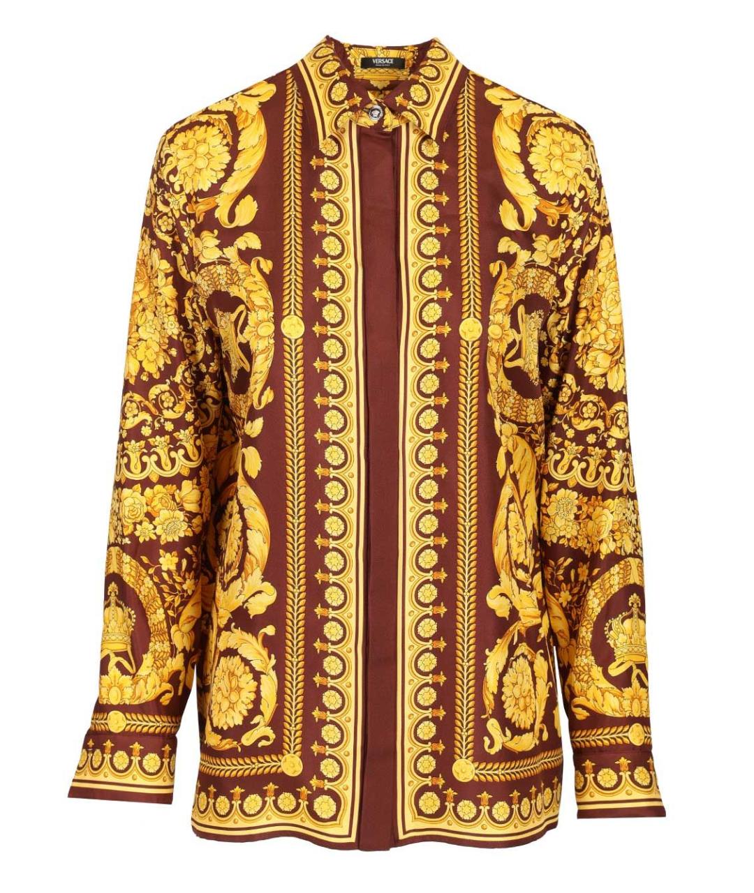 VERSACE Мульти шелковая рубашка, фото 1