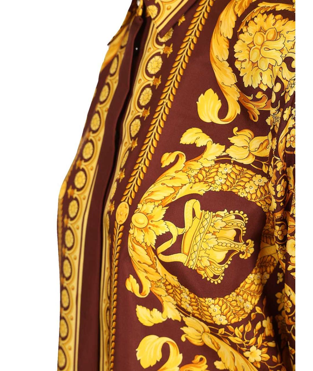 VERSACE Мульти шелковая рубашка, фото 5