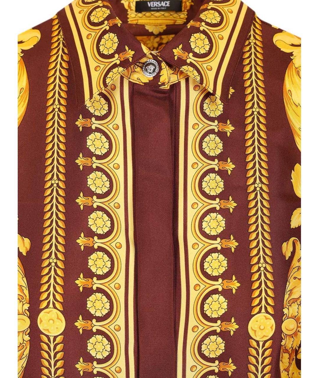 VERSACE Мульти шелковая рубашка, фото 4