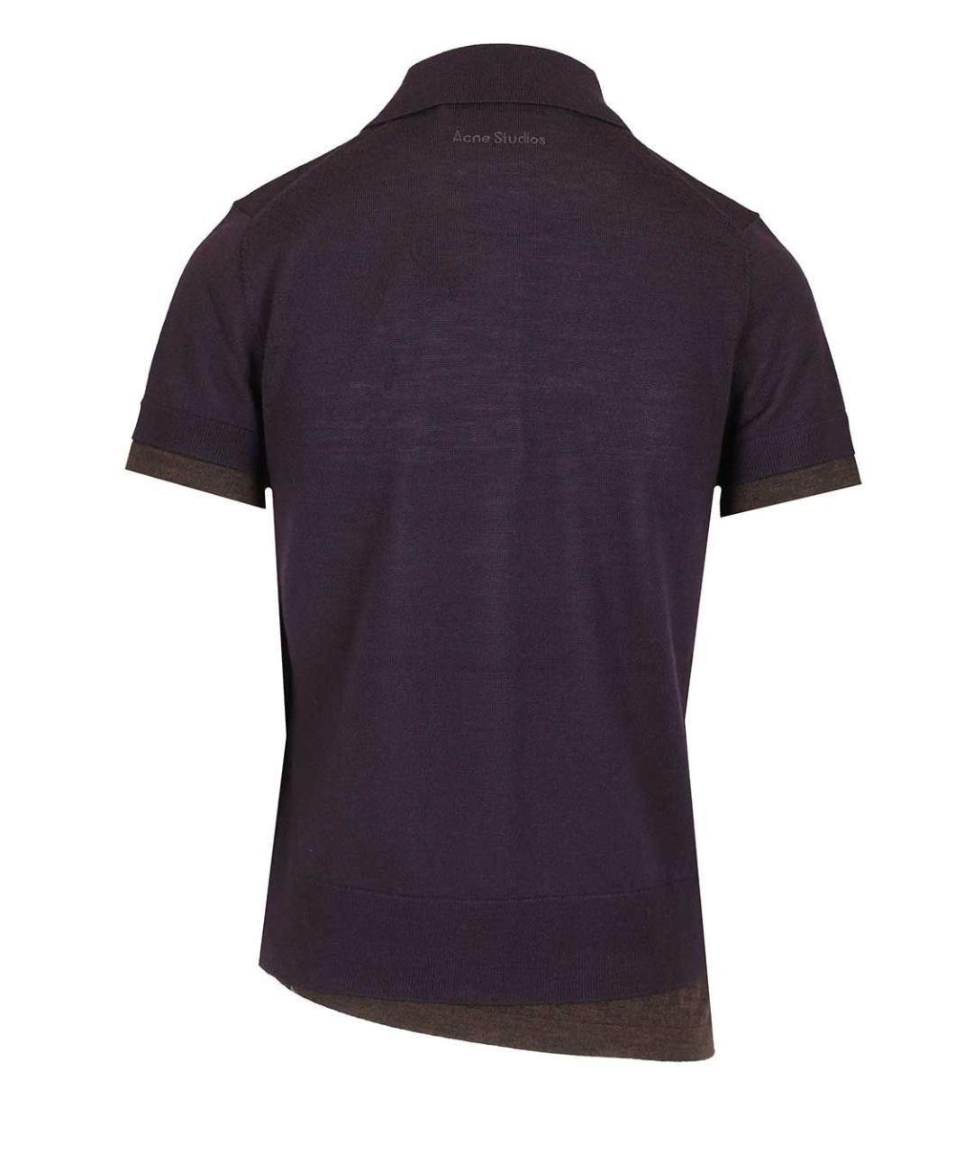 ACNE STUDIOS Фиолетовая шерстяная футболка, фото 2