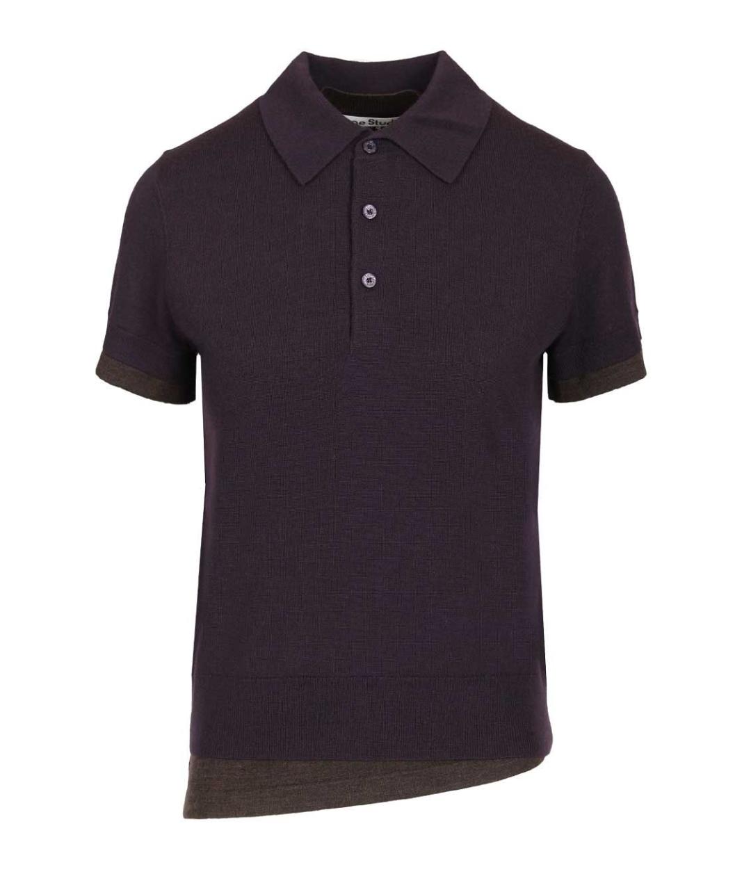 ACNE STUDIOS Фиолетовая шерстяная футболка, фото 1