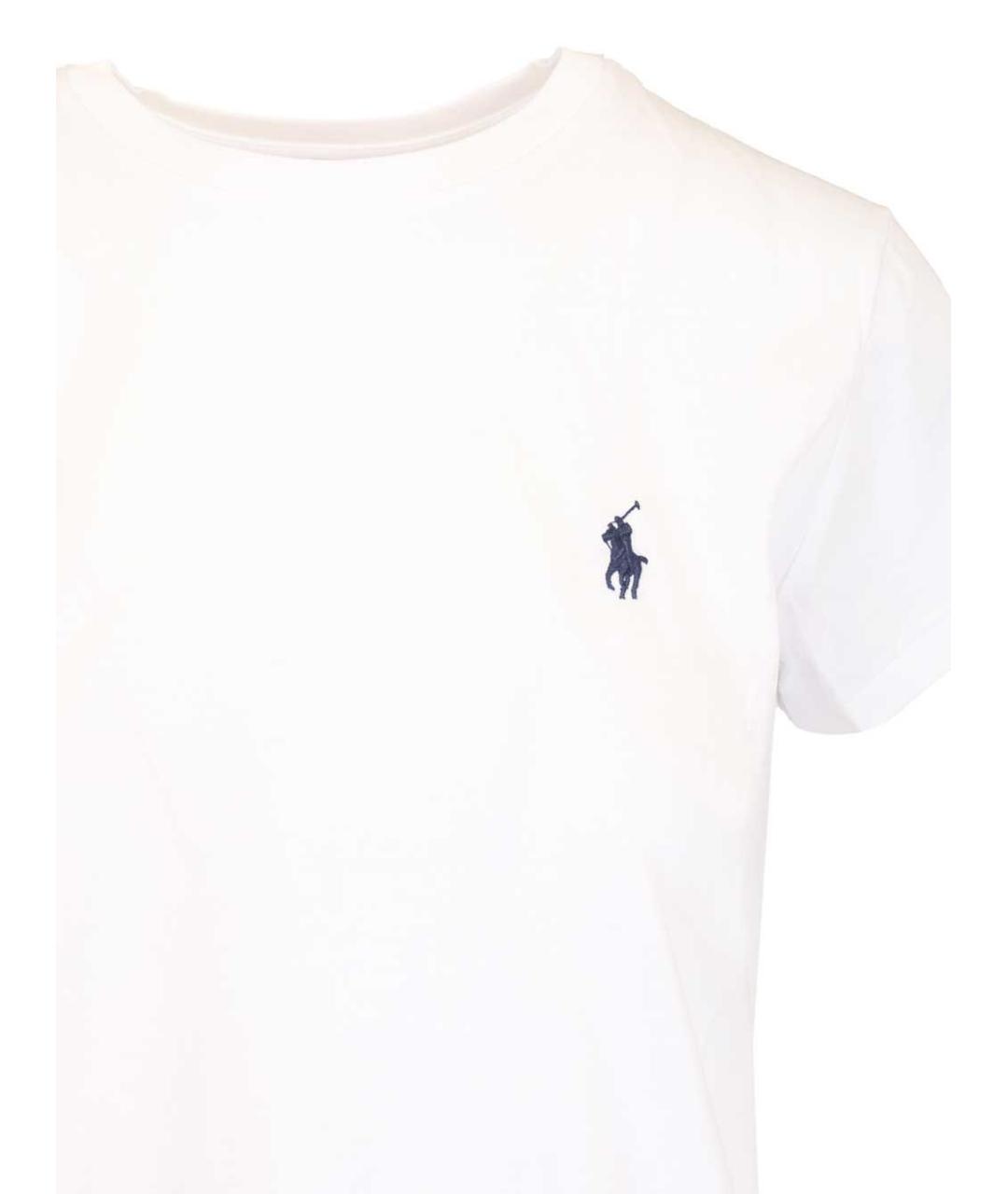 POLO RALPH LAUREN Белая хлопковая футболка, фото 3