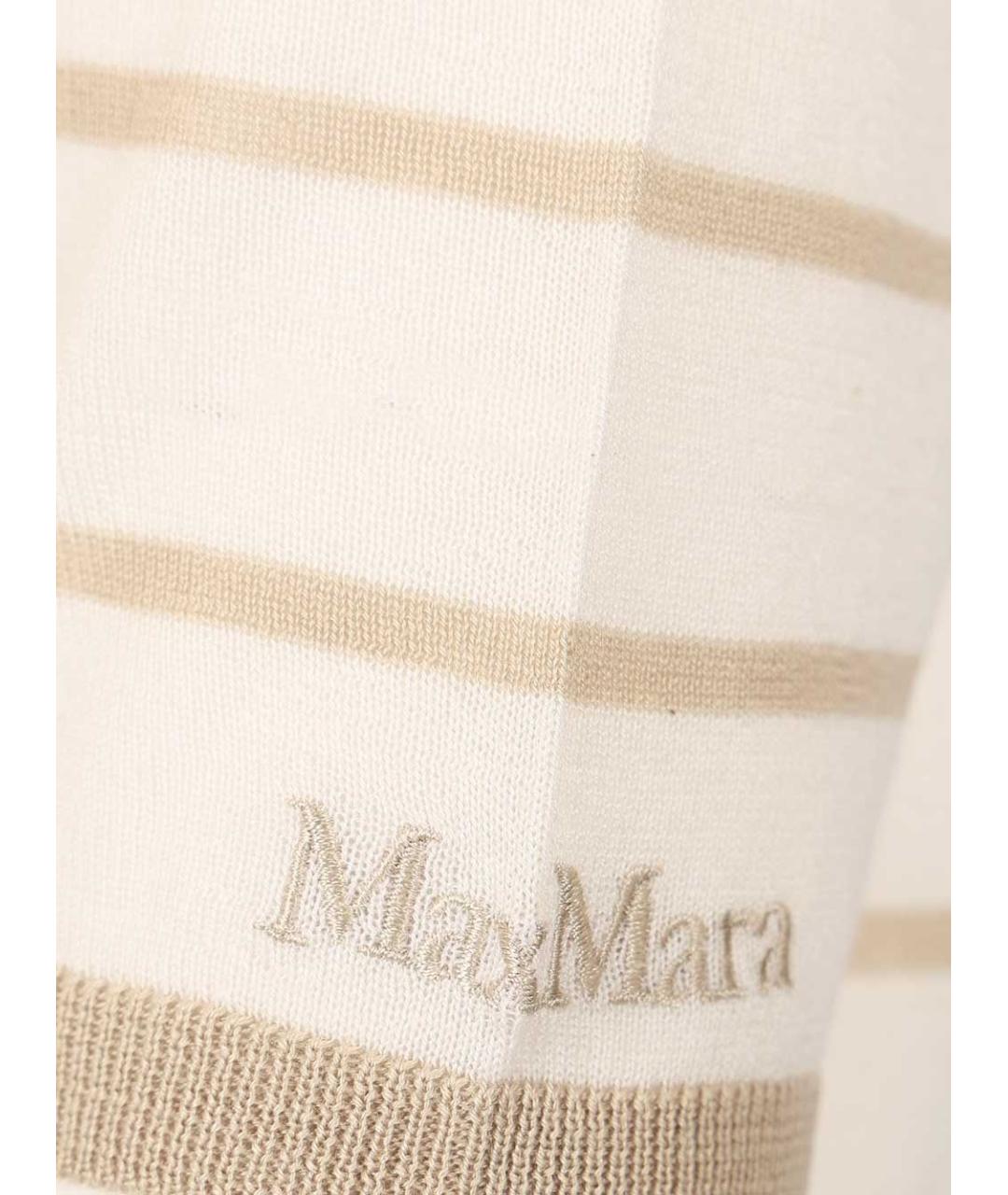 MAX MARA Бежевая кашемировая футболка, фото 3