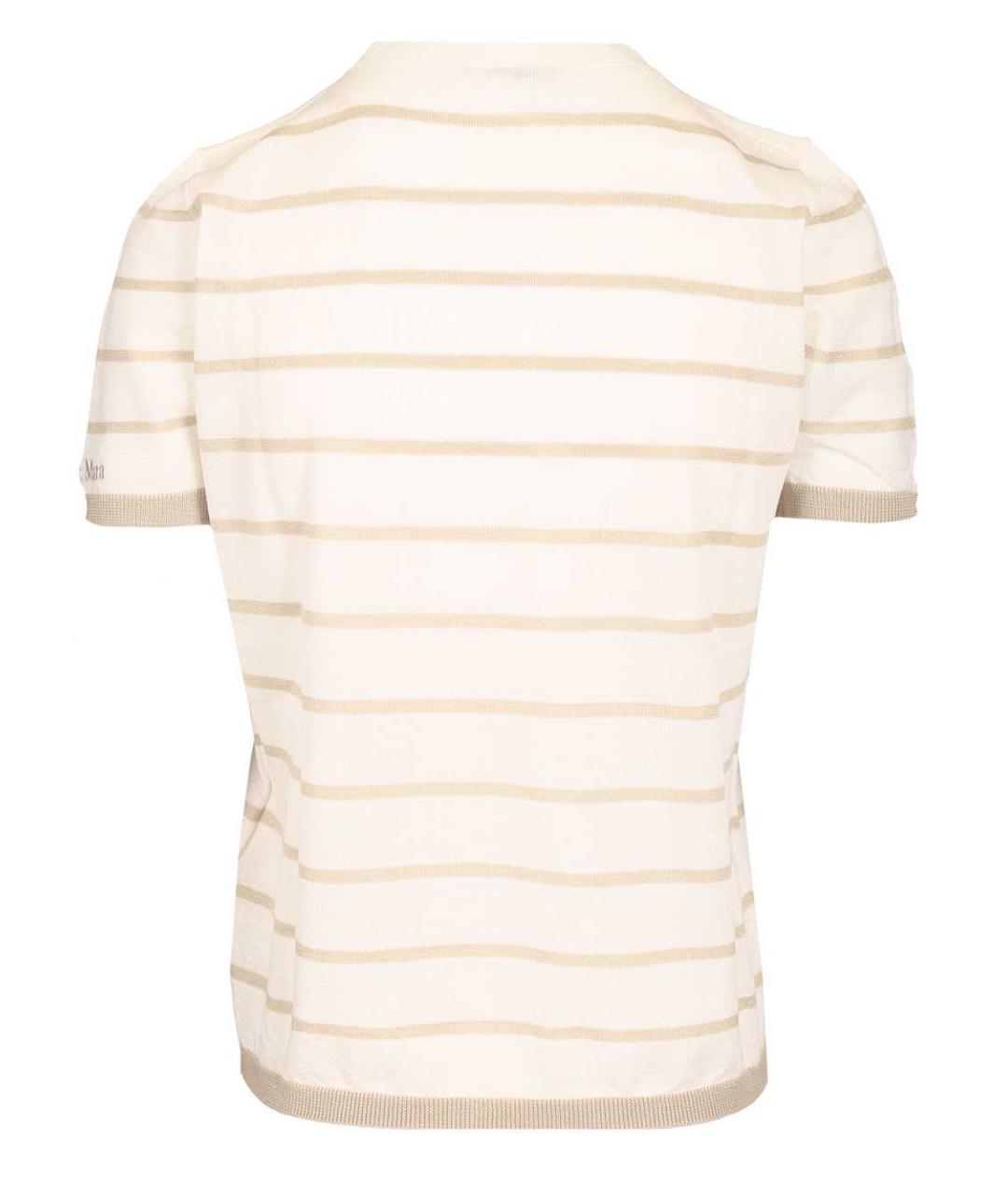 MAX MARA Бежевая кашемировая футболка, фото 2