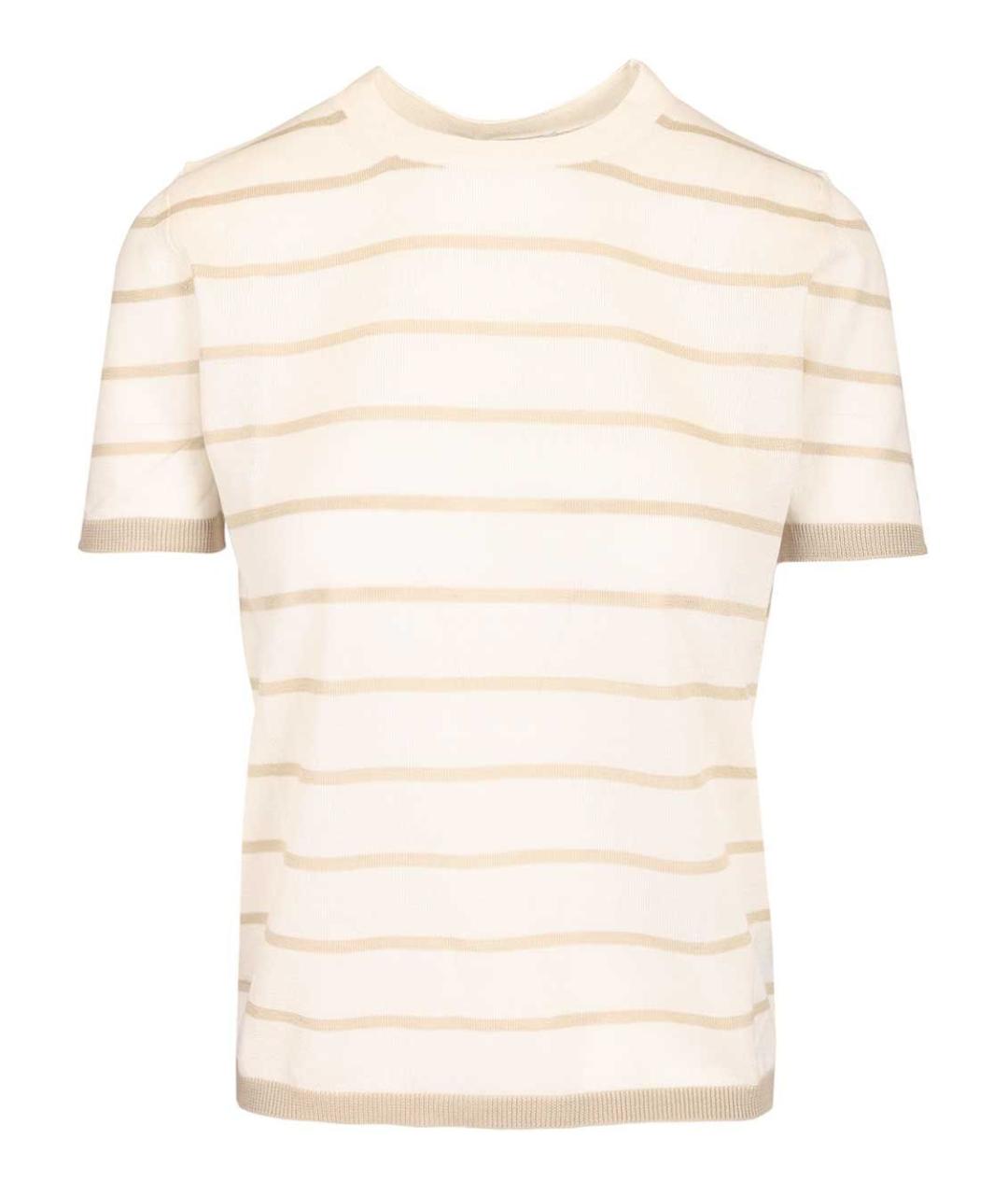 MAX MARA Бежевая кашемировая футболка, фото 1