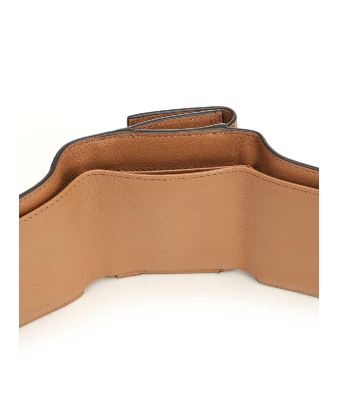 CHLOE Коричневый кожаный кошелек, фото 4