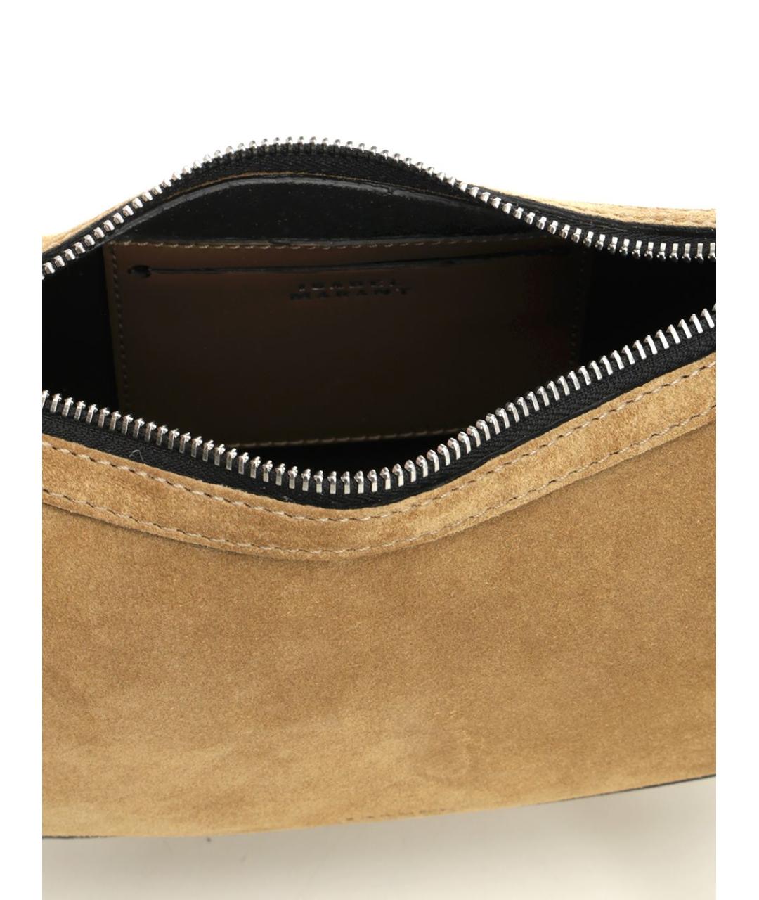 ISABEL MARANT Бежевая замшевая сумка через плечо, фото 4