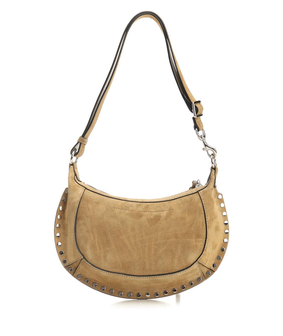 ISABEL MARANT Бежевая замшевая сумка через плечо, фото 3