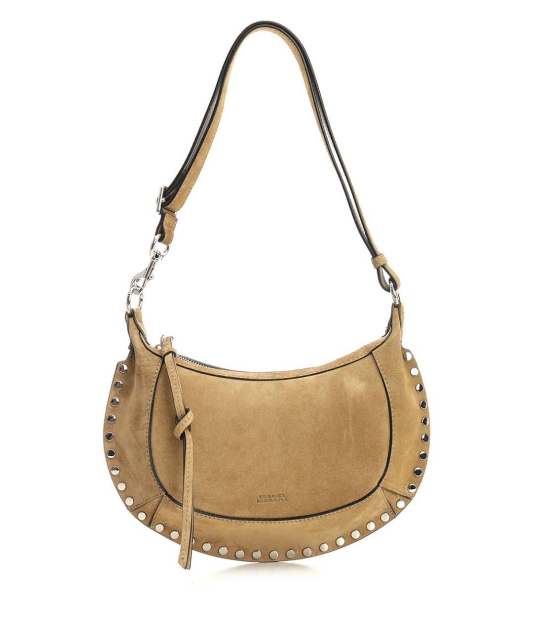 ISABEL MARANT Бежевая замшевая сумка через плечо, фото 1
