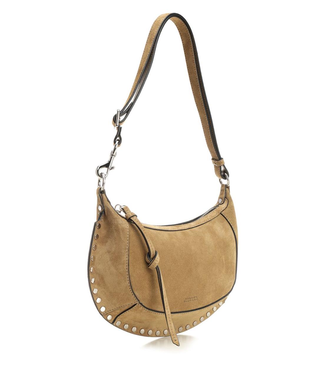 ISABEL MARANT Бежевая замшевая сумка через плечо, фото 2