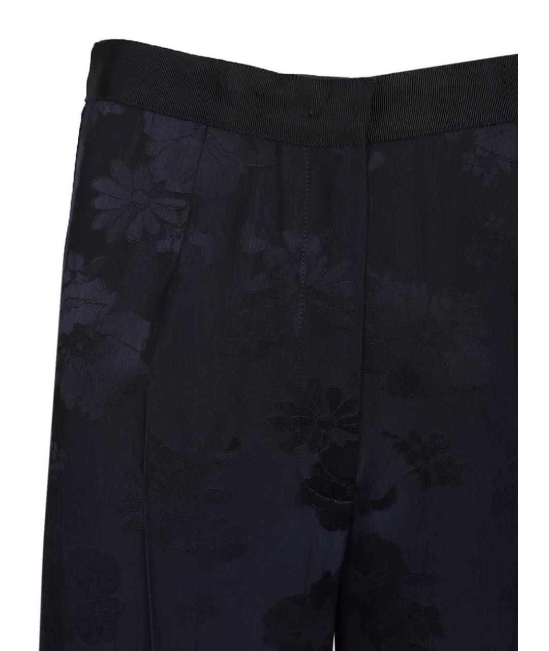 FORTE FORTE Синие ацетатные прямые брюки, фото 4