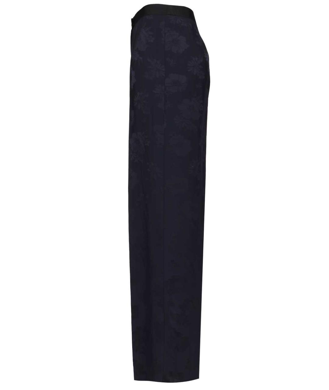 FORTE FORTE Синие ацетатные прямые брюки, фото 3