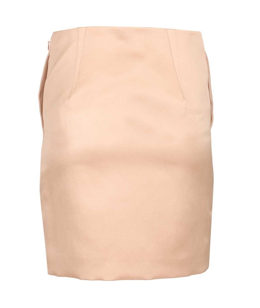 CHLOE Розовая полиэстеровая юбка миди, фото 2