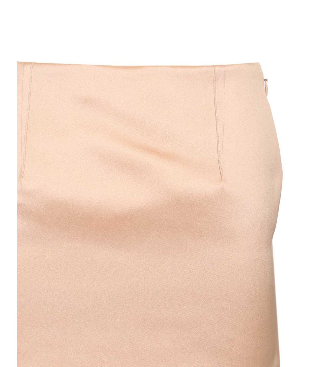 CHLOE Розовая полиэстеровая юбка миди, фото 4