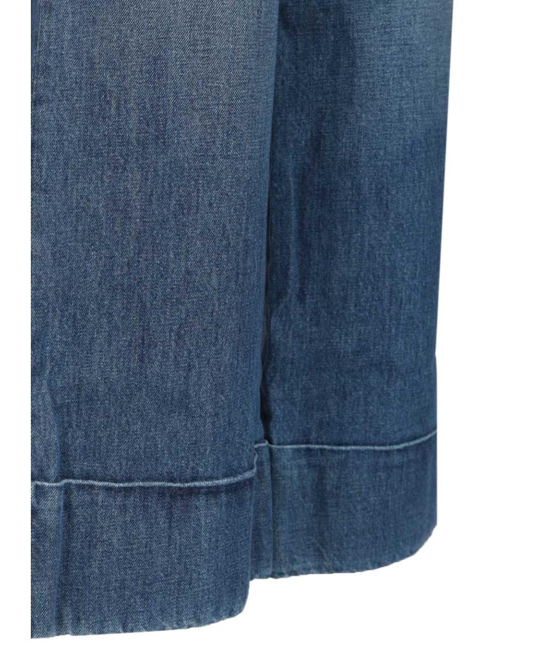 VALENTINO Синие хлопковые прямые джинсы, фото 5
